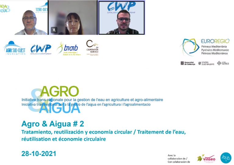 NEW STRATEGIES TO PROMOTE WATER REUSE IN THE AGRI-FOOD SECTOR THE SECOND WEBINAR OF AGRO&WATER