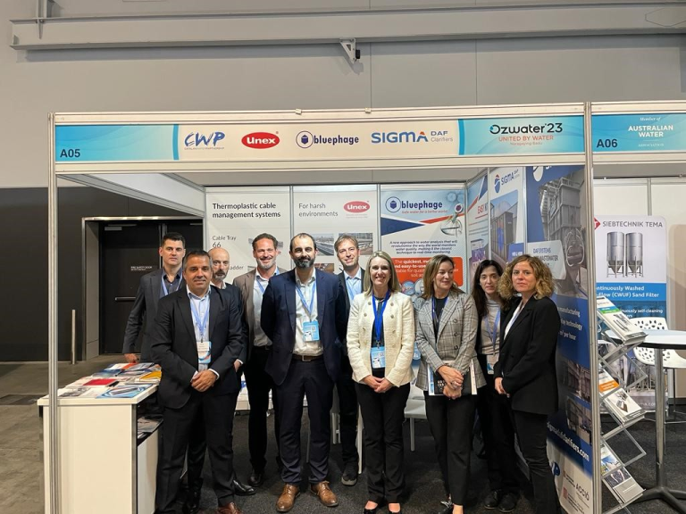 A DELEGATION OF CATALAN COMPANIES PARTICIPATED IN THE OZWATER’23 FAIR