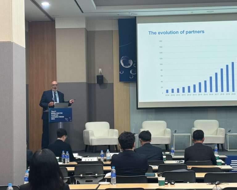 Jordi Cros, CWP’s president, participates in the Korea International Water Week 2024