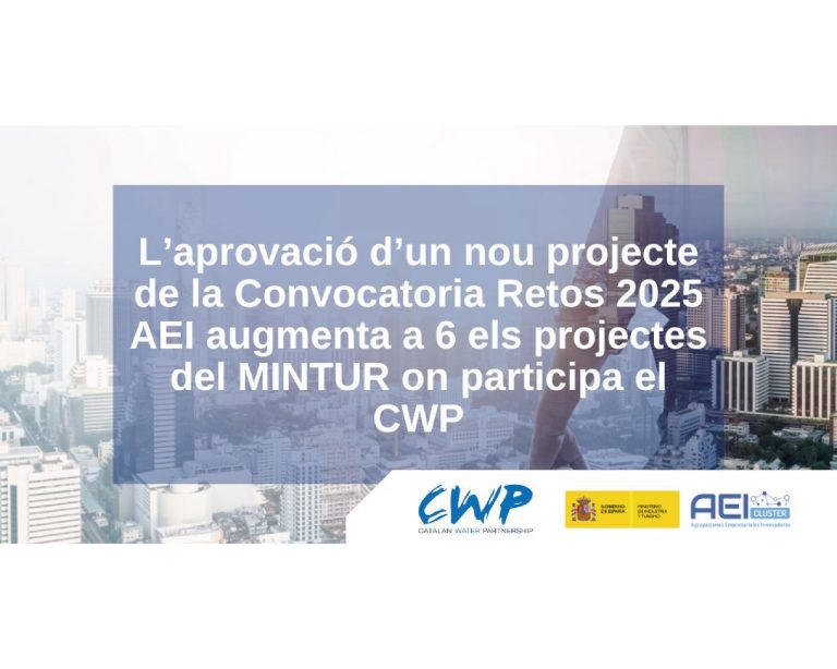 The approval of a new project of the AEI 2025 Challenges Call increases to 6 the MINTUR projects in which the CWP participates with a total budget of €2.6M